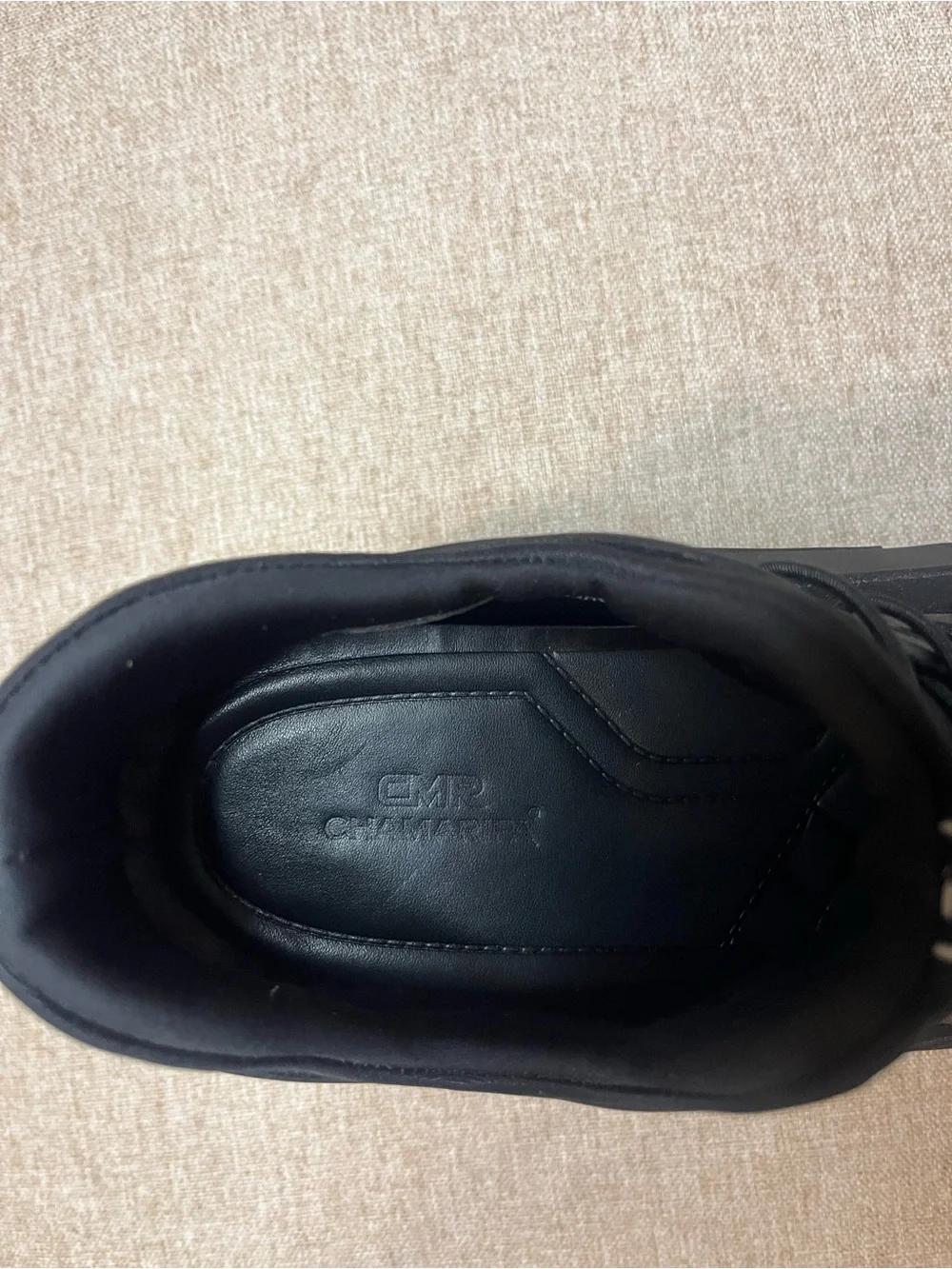 Men's CMR Chamaripa elevator sneakers Black Lace-Up with White Sole Size 8.5
